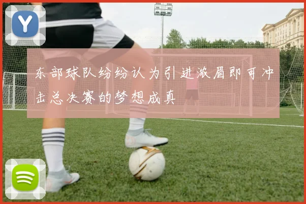 东部球队纷纷认为引进浓眉即可冲击总决赛的梦想成真
